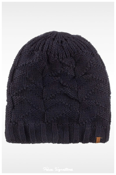 PIECE SIGNATURE Knitwear Lined, Motifed Beret for Women and Men
