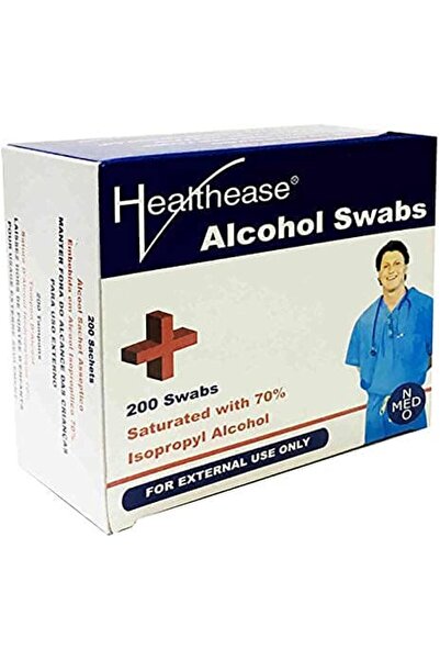 Healthease Alcohol Prep Pads 200 pcs Pack of 3 (Buy 2+1 Free)