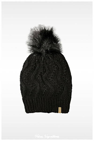 PIECE SIGNATURE Winter, Knitted Solid Color Ski Beanie for Women