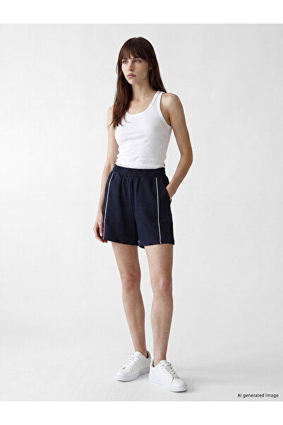 LC Waikiki Two Mt Shop Quality Women's Shorts with Side Stripes