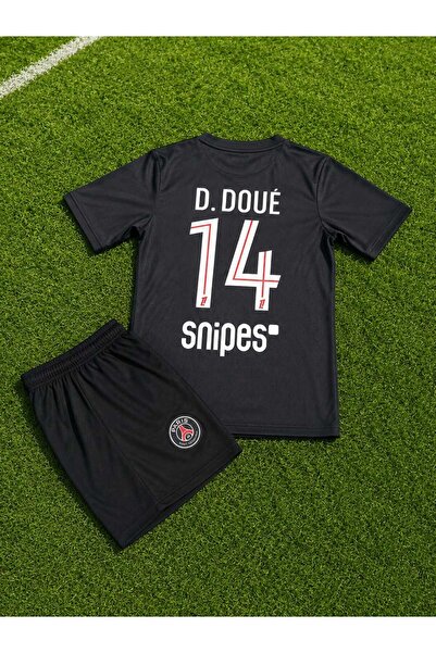 BREATHLESS Psg 2025/26 Sezonu Desire Doué Alternatif Çocuk Forması (SİYAH)