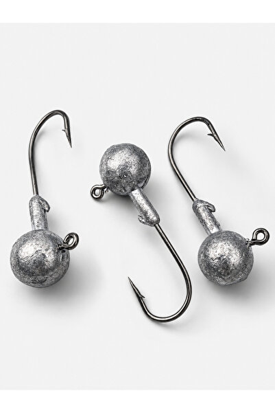 Megsaydin Ağır Tip Kurşun Jig Head 3’lü Paket – Silikon Yem İçin Güçlü İğneli Jighead