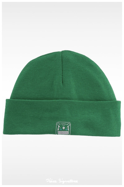 PIECE SIGNATURE Combed Cotton Beanie for Babies (0-18 Months)