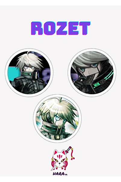 Hara Company Danganronpa Oyunu K1-B0 Rozet Seti / Çanta Süsü