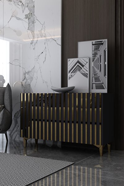 Dekortis Home Dekor 120DHDK6AA ADEN PLEKSİ DESEN KONSOL ve TV SEHPASI, ÜNİTES...