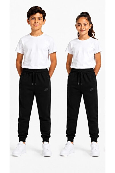 MAVİ BONCUKK Children's Unisex Lycra Compact Fabric Sweatpants with Zipper Po...
