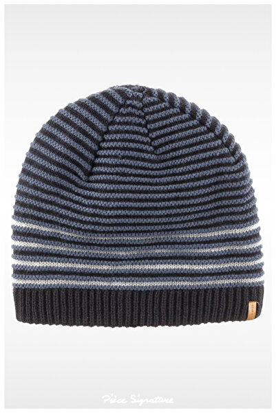 PIECE SIGNATURE Knitwear Lined Striped Thermal Snow Beanie for Women and Men