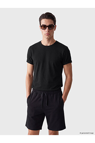 LC Waikiki Μπλουζάκι NEVAVM Slim Fit 100% βαμβακερό βασικό μπλουζάκι με διαφο...
