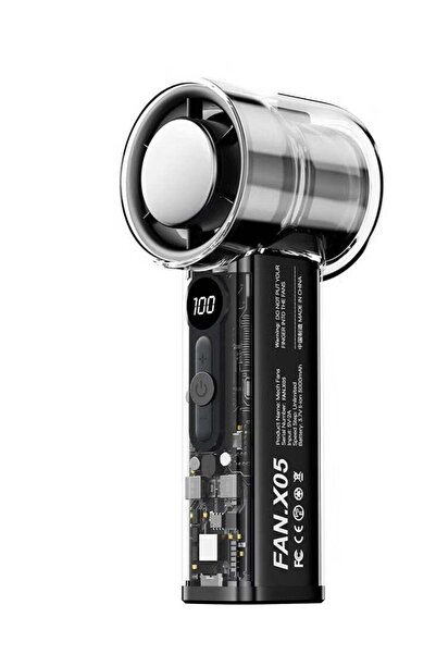 MAXFIM Portable Handheld Turbo Fan with Ice Cooling Plate, Digital Display,Re...
