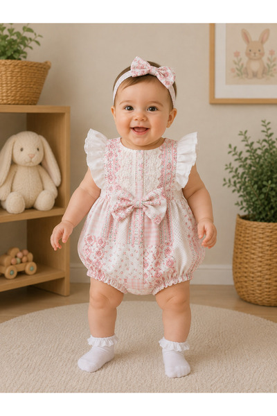 BabyDia Patterned Baby Romper