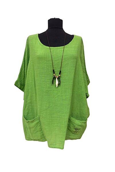 PHUTİ COLLECTION Italian Cotton Blouse with Collar