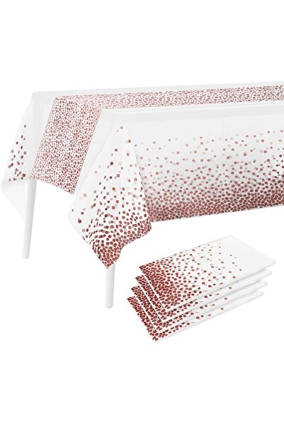 GENERAL Milfox Decorative Disposable Table Cover Plastic Tablecloth Waterproo...
