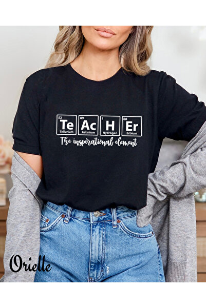 Orielle Tricou Negru Croială Lejeră Inspirațional