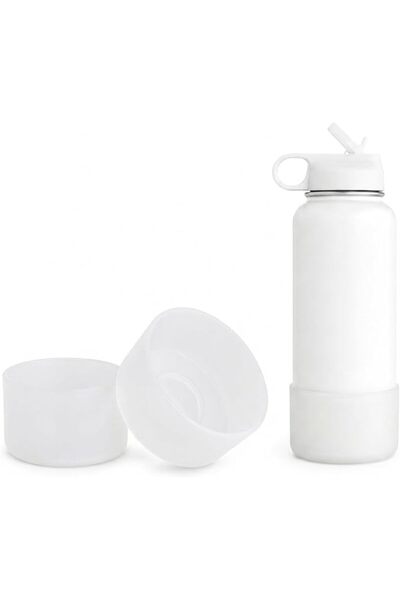 GENERAL Pack of 2 Anti-Slip Silicone Water Bottle Bottom Cover Protective Bot...