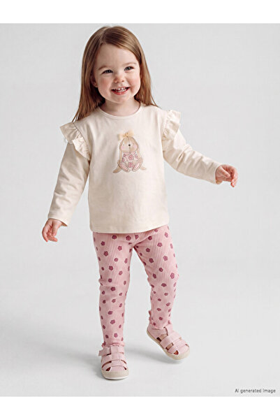 LC Waikiki Esvab • Modern & Distinctive Rabbit Printed Baby Girl Set