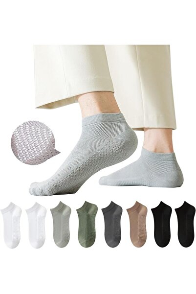 GENERAL Infino Socks ®   Men's Breathable Mesh Cotton Socks - 5 Pairs, Lightw...