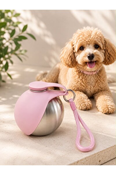HAYHAYPETSHOP Köpek Suluğu 285 ML Katlanabilir Silikon Su Kabı Paslanmaz Çeli...