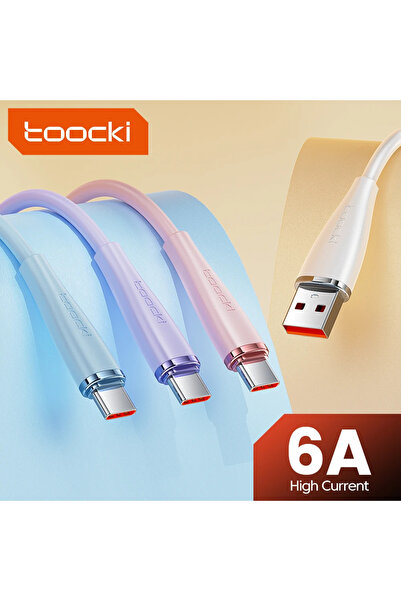 Toocki PD 100W (6A) 1.2M (USB A TO Type-C) Fast Charging Cable 480Mbps High-Speed Data Sync Smart Safety Chip TPE Skin-Friendly Cord working for Multiple Phones and Devices