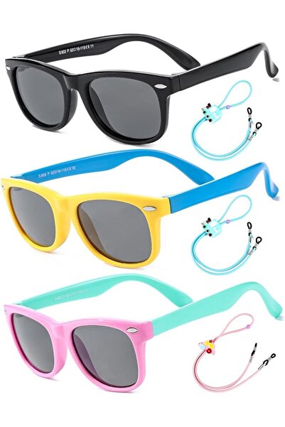 GENERAL Flexible Kids Sunglasses Polarized Sunglasses for Girls and Boys Colo...