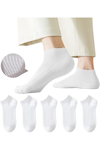 GENERAL Infino Socks ®   Men's Breathable Mesh Cotton Socks - 5 Pairs, Lightw...