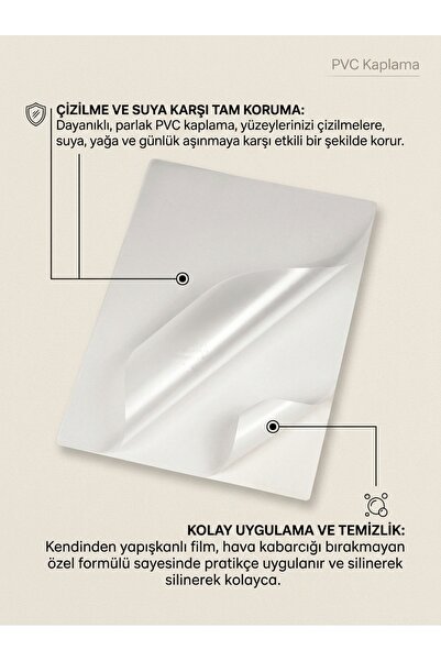 Palet Sanat 100 ADET 125 MİKRON A4 LAMİNASYON FİLMİ PVC KAPLAMA 1 PAKET