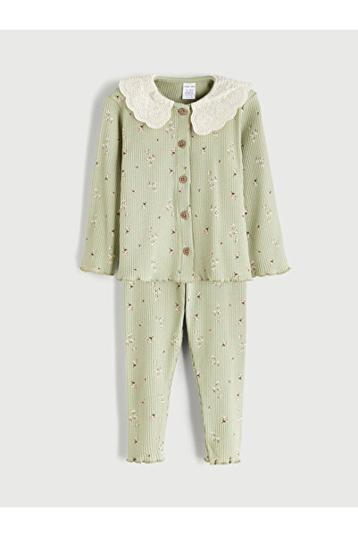 LC Waikiki Crew Neck Baby Girl Blouse and Leggings 2 Pack