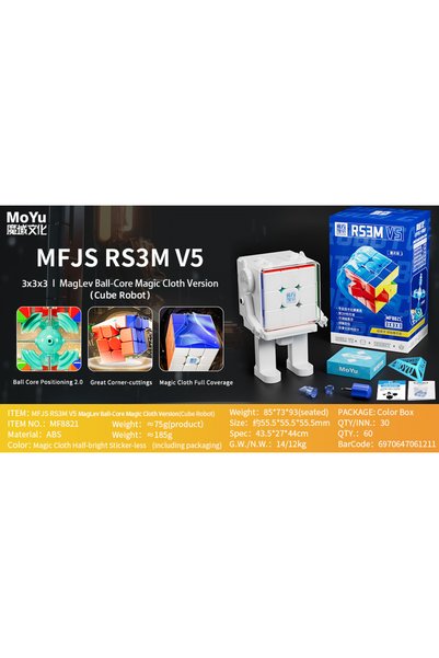 Choice Ball Core UV Box MoYu RS3M V5 3x3 نسخة التعديل المزدوج مكعب روبيك السر...