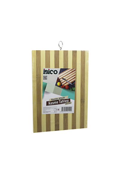 Mercansa 24 X 34 X 1.4cm White Striped Wooden Bamboo Cutting Board - Cutting ...