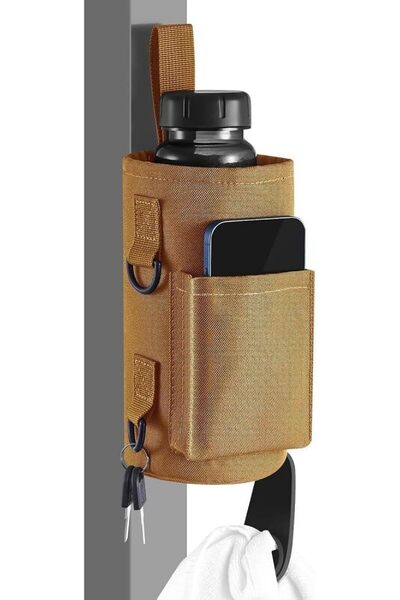 Domensi Magnetic Water Bottle Holder, Gym Water Bottle Carrier Case with Phon...