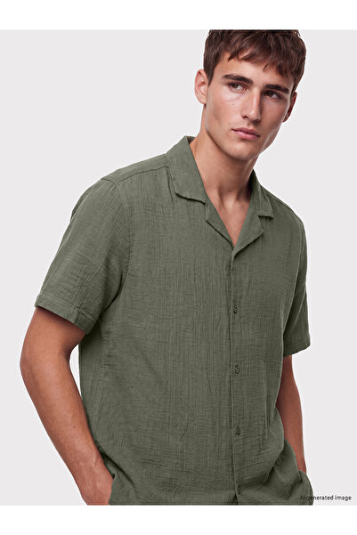 LC Waikiki Ανδρικό πουκάμισο με υφή NEVAVM Regular Fit με διαφορά στην εμφάνιση