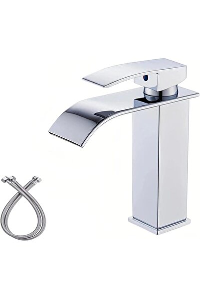 BOOMBOOMBOOM Bomei Waterfall Basin Faucet Single Handle Hot and Cold Water In...