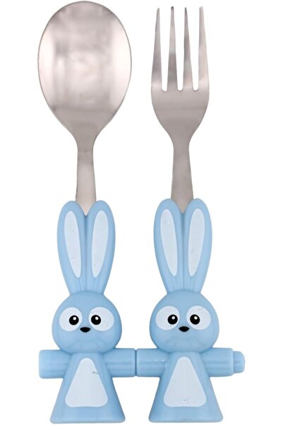 BrainGiggles Bregenzi Round Edge Stainless Steel Kids Cutlery Set with Cute H...