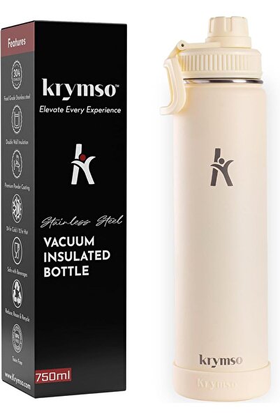 GENERAL Cremiso Stainless Steel Water Bottle Double Wall Insulated Leak Proof...