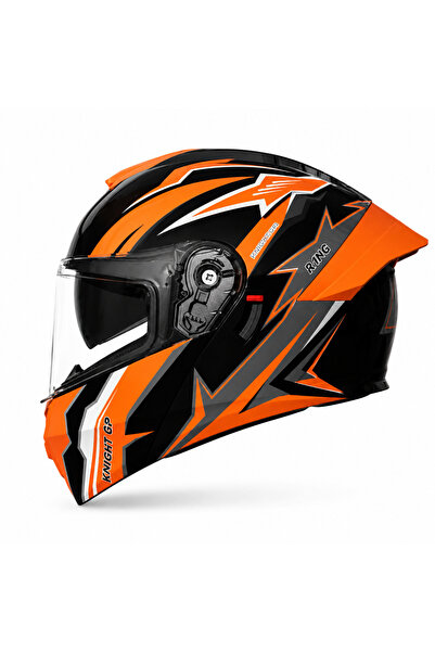FIXATO Мотоциклетна/Скутерна модулна каска Viper, с двоен визьор, UV защита, ...