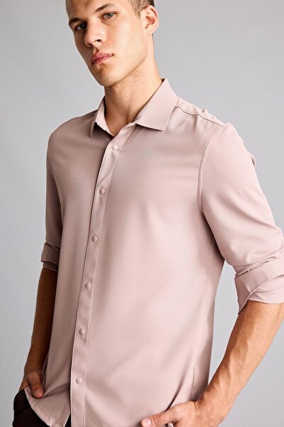 DeFacto Ultra Soft Slim Fit Long Sleeve Shirt F8642Ax26Au