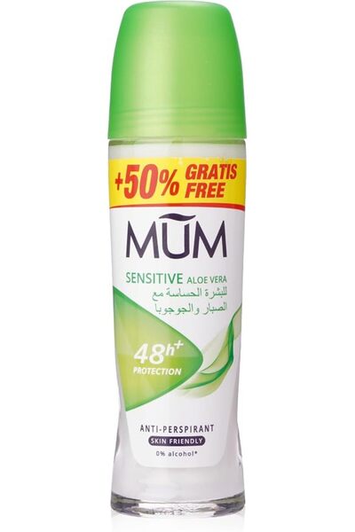 MUM مزيل عرق دوار للجنسين بالصبار من مام سينسيتف 75 مل