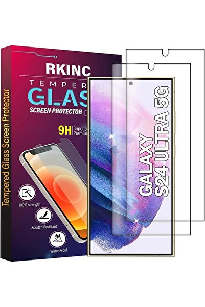 GENERAL Riceng Screen Protector [2 Pcs] for Samsung Galaxy S24 Ultra, Tempere...