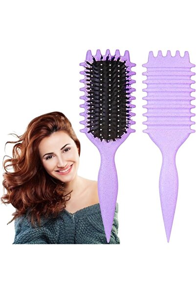 UVZNUMG 1 Piece Curly Hair Brush, Curl Defining Brush (Beige) |   Curly Hair ...
