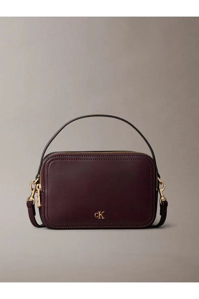 Calvin Klein Women's Red Shoulder Bag with Brand Logo, Suitable for Daily Use