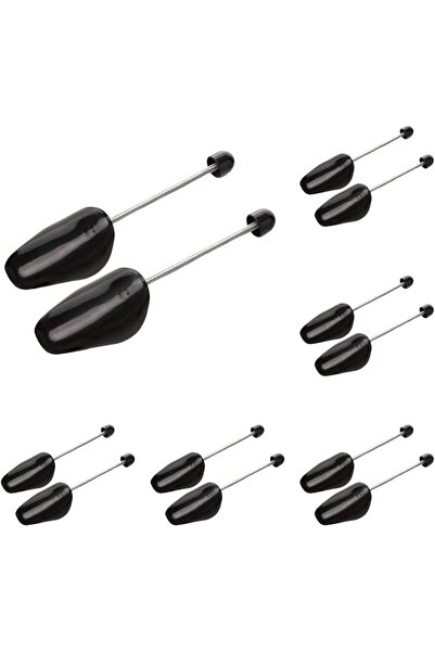 GENERAL 5 Pairs of Plastic Shoe Tree Extenders in Black, Adjustable Length fo...