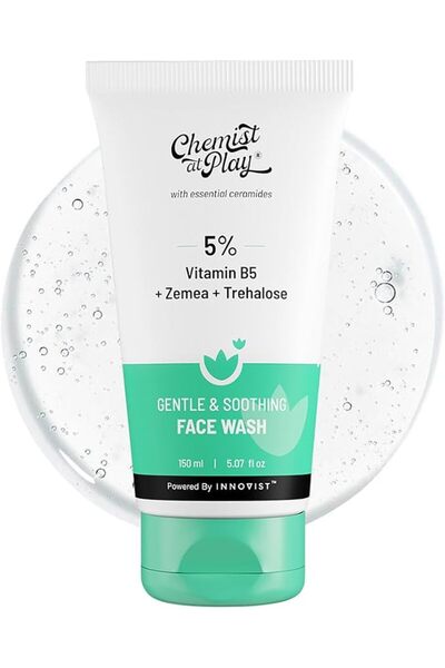 Chemist at Play Gentle & Soothing Facewash | 100% soap & fragrance-free| Clea...