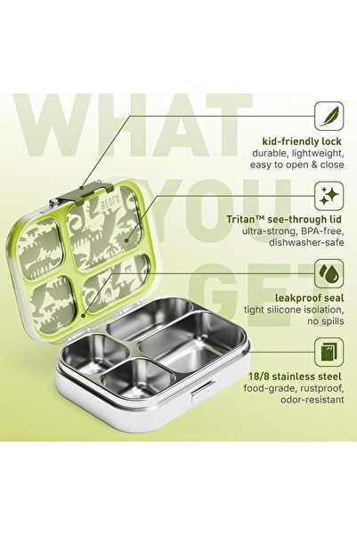 GENERAL Bento Box Bpa Free Lunch Box with Lid Leak-Proof Container Snack Box for Girls Lunchbox