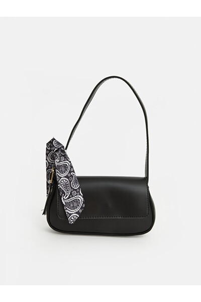 LC Waikiki Women's Leather-Look Shoulder Bag with Scarf Detail from Uzg Store...