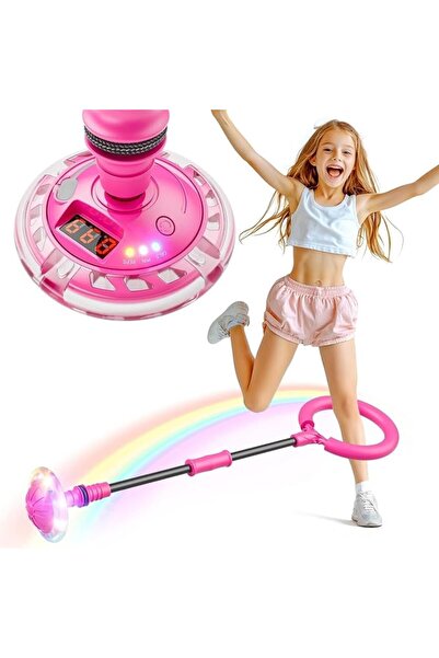 GENERAL Andana Kids Skip Ball, Flash Wheel Bouncing Ball Foldable, Skip-It To...