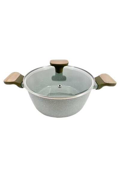 Chefline Granite Dotted 28 cm Ceramic Aluminium Dutch Oven