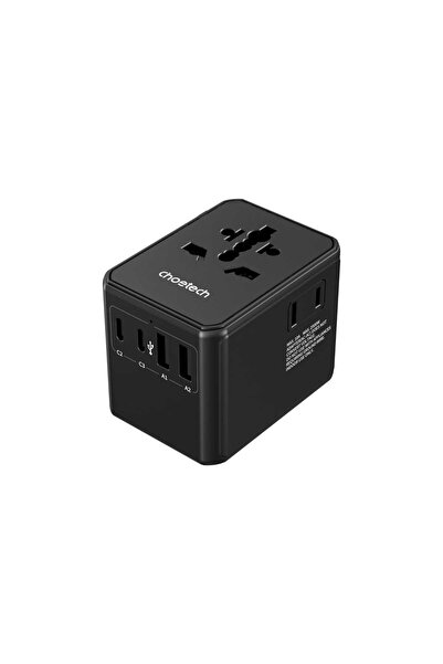 CHOETECH 45W GaN Universal Travel Charger, Black, PD5063