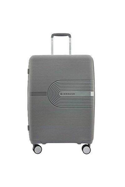 Giordano Passport 69 cm Hard Trolley, 4 Wheels, Grey