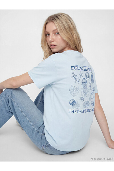 LC Waikiki Crew Neck Printed Women's T-Shirt