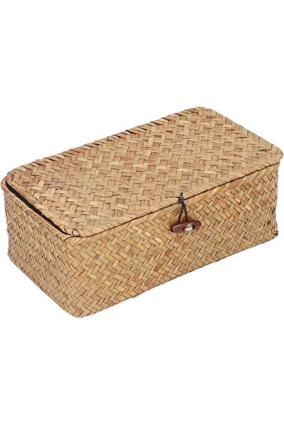 GENERAL Wicker and Seagrass Storage Basket, Handwoven Basket with Soft Woven ...