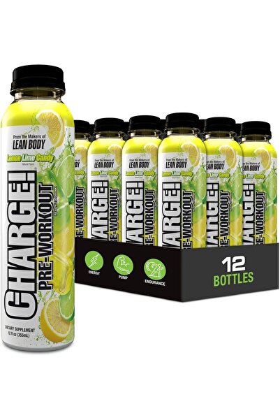 Labrada Charge Pre Workout Lemon Lime Candy RTD Drink – Pump, Energy, Enduran...